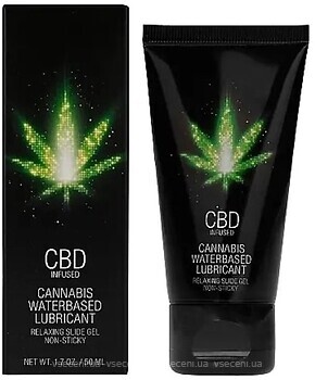 Фото Shots CBD Cannabis Waterbased Lubricant інтимна гель-змазка 50 мл