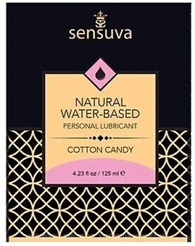 Фото Sensuva Natural Water-Based Cotton Candy інтимна гель-змазка 6 мл