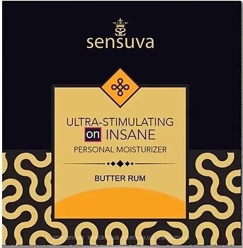 Фото Sensuva Ultra-Stimulating On Insane Butter Rum інтимна гель-змазка 6 мл