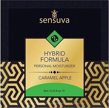 Фото Sensuva Hybrid Formula Caramel Apple интимная гель-смазка 6 мл