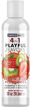 Фото Swiss Navy 4 in 1 Straw-Kiwi Pleasures інтимна гель-змазка 29.5 мл