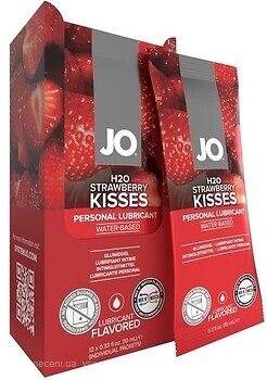 Фото System Jo H2O Strawberry Kisses інтимна гель-змазка 12x 10 мл
