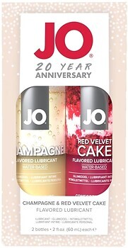 Фото System Jo Limited Edition Champagne & Red Velvet Cake інтимна гель-змазка 2x 60 мл