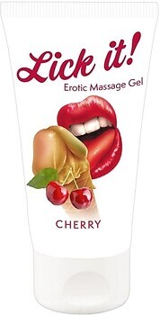 Фото Lick-it Cherry масажна інтимна гель-змазка 50 мл