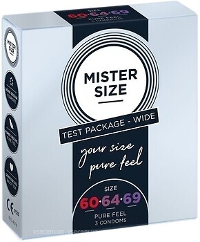 Фото Orion Mister Size Testbox 60-64-69 презервативи 3 шт.