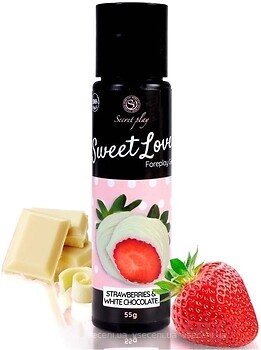Фото Secret Play Sweet Love Strawberries & White chocolate Gel інтимна гель-змазка 60 мл