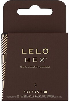 Фото Lelo HEX Condoms Respect XL презервативы 3 шт.
