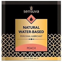 Фото Sensuva Natural Water-Based Peach інтимна гель-змазка 6 мл