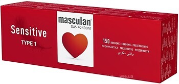 Фото Masculan Sensitive презервативи 150 шт