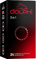 Фото Dolphi 3 in 1 презервативи 24 шт