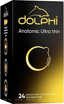 Фото Dolphi Anatomic Ultra Thin презервативи 24 шт