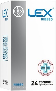 Фото LEX Ribbed презервативи 24 шт