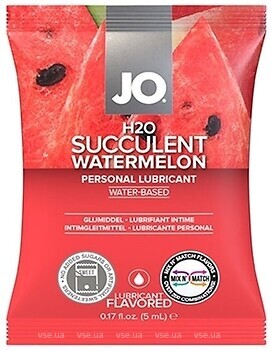 Фото System Jo H2O Succulent Watermelon інтимна гель-змазка 5 мл