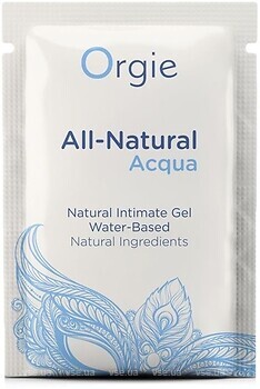 Фото Orgie All-Natural Acqua інтимна гель-змазка 2 мл
