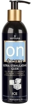 Фото Sensuva Ultra-Stimulating On Insane Ice інтимна гель-змазка 240 мл