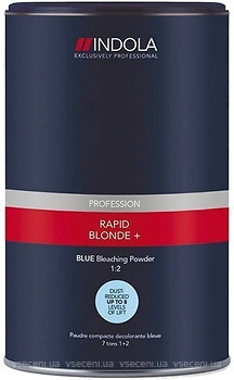 Фото Indola Profession Rapid Blond+ Blue Dust-Free Powder Blue 500 г