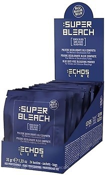 Фото Echosline Blue Dust-Free Bleaching Powder 24x 35 г