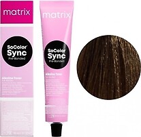 Фото Matrix Color SoColor Sync Pre-Bonded Alkaline Toner 6BC коричнево-мідний темний блондин