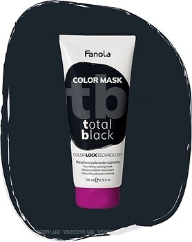 Фото Fanola Color Mask For Hair абсолютний чорний
