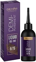 Фото DeMira Professional Demi-Permanent Liquid Gel-Tint 6/76 темно-русявий коричнево-фіолетовий
