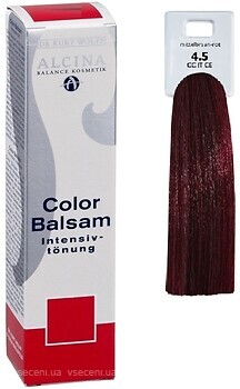 Фото Alcina Balance Color Balsam 4.5 Medium Brown Red средний коричневый красный