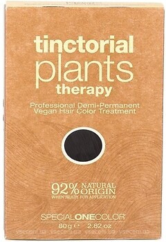 Фото Trendy Hair Tinctorial Plants Therapy Demi-Permanent Vegan Hair Color 01 Black чорний