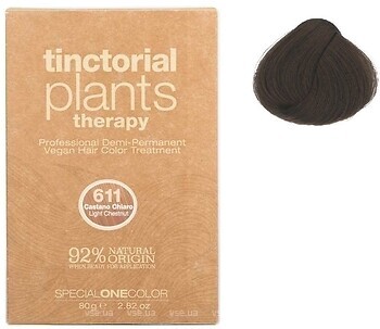 Фото Trendy Hair Tinctorial Plants Therapy Demi-Permanent Vegan Hair Color 611 Light Chestnut світло-каштановий
