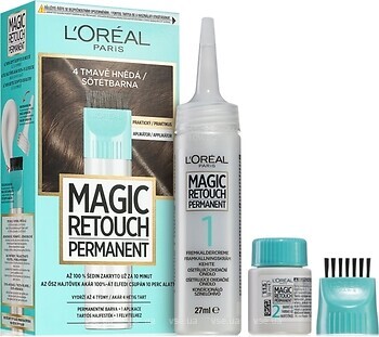 Фото L'Oreal Paris Magic Retouch Permanent 4 темно-коричневий