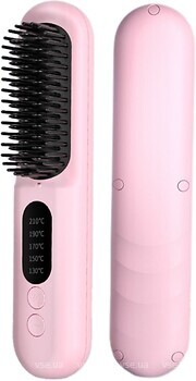 Фото Aimed Hair Straightener Brush Wireless Pink
