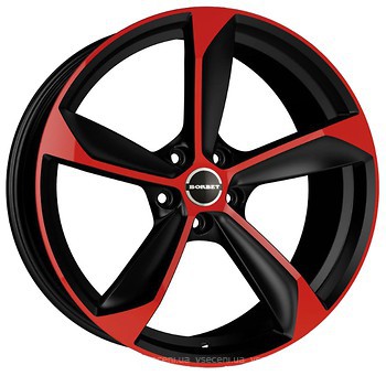 Фото Borbet S (11.5x22/5x112 ET44 d66.6) Black Red Matt