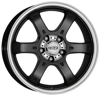 Фото Dotz Crunch (8x17/5x114.3 ET35 d71.6) Black Front Polish