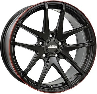 Фото Inter Action Red Hot (8.5x18/5x112 ET45 d73.1) Dull Black Red