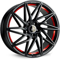 Фото Keskin Tuning KT20 Future (8.5x19/5x114.3 ET40 d72.6) Black Painted Red