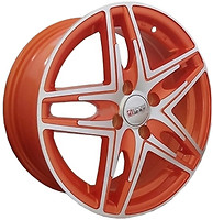 Фото Sportmax Racing SR-3270 (6.5x15/4x100 ET40 d67.1) Orange Polish Face