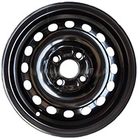 Фото Steel Wheels Renault Clio \ Megane \ Symbol \ Scenic (5.5x14/4x100 ET36 d60.1) Black