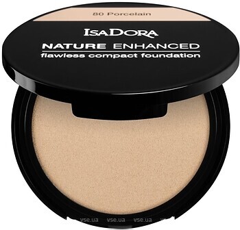 Фото Isadora Nature Enhanced Flawless Compact Foundation 80 Porcelain