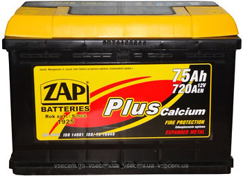 Фото ZAP Plus 75 Ah Euro (575 20)