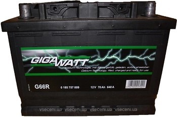 Фото GigaWatt 70 Ah (G66R, 0185757009)