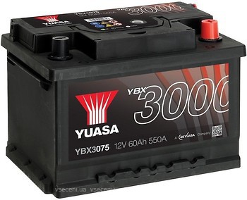 Фото Yuasa 60 Ah Euro (YBX3075)