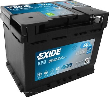 Фото Exide EFB Start-Stop 60 Ah (EL600)