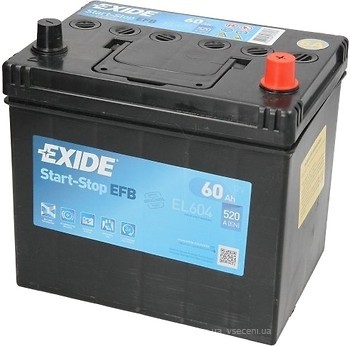 Фото Exide EFB Start-Stop 60 Ah (EL604)