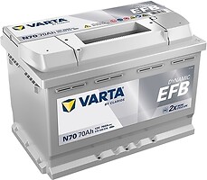 Фото Varta Dynamic EFB 70 Ah EN760 (N70) (570500076)