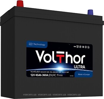 Фото VolThor Ultra Asia 45 Ah (54524/51, 301146, VU45JAX)