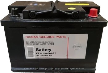 Фото Nissan 70 Ah Euro (KE241-70E01-EF)