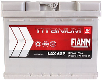 Фото Fiamm Titanium Pro 60 Ah (L2X 62P)