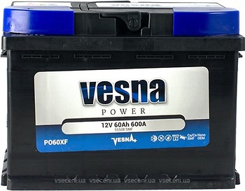 Фото Vesna Power 60 Ah (1) (415356, 55508, PO60XF)