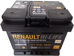Фото Renault HI-Life 47 Ah Euro (77 11 130 087)