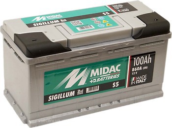 Фото Midac Sigillum 100 Ah EN860 Euro (S600.038.086/S5)