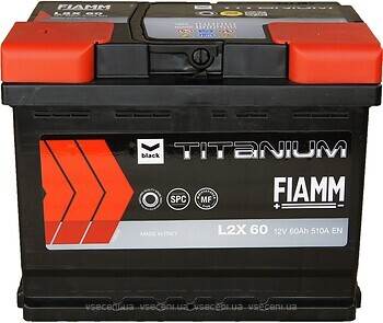 Фото Fiamm Titanium BLK 60 Ah (7905179, L2X 60, 560 103 051)