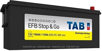 Фото TAB EFB Stop & Go 190 Ah (3) (69032, 492612, SG19)